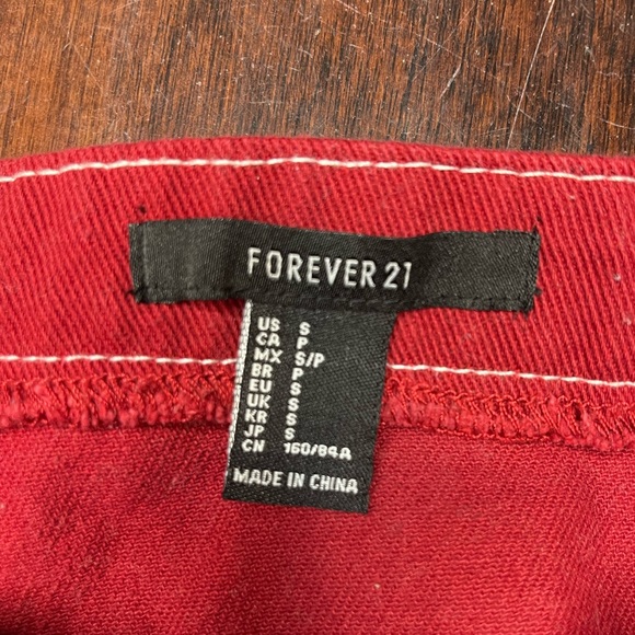 Red Denim Tank Top - Picture 3 of 3